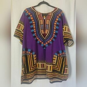 Vintage Purple Dashiki One Size Fits All
